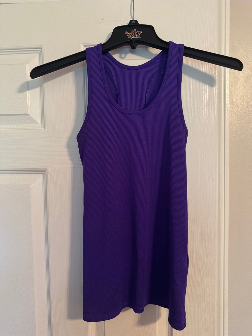 Under Armour Purple Ribbed Athletic Tank Top - Women's Scoop Neck